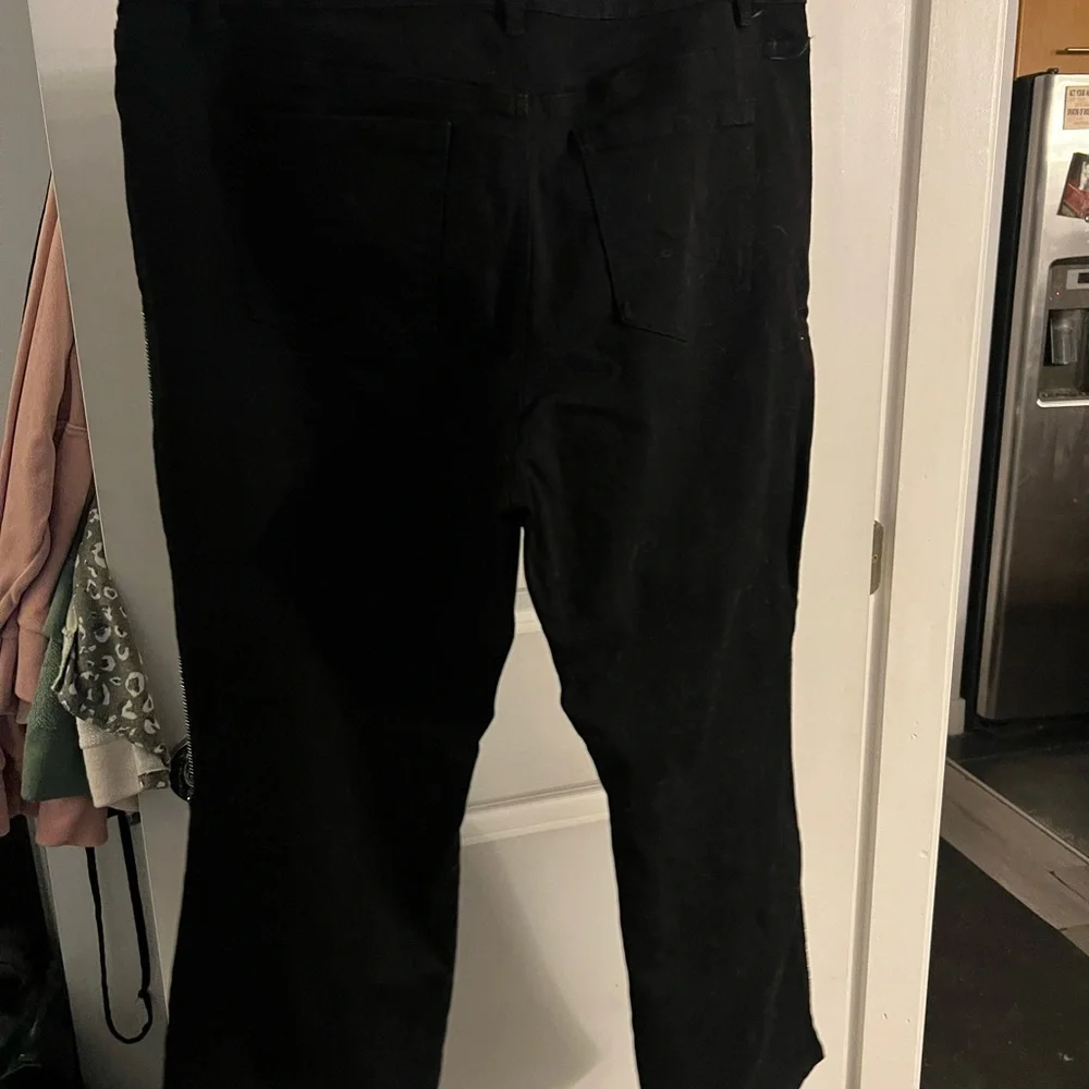 Laura Black Boot Cut Jeans with Bling Piping - Picture 6 of 6